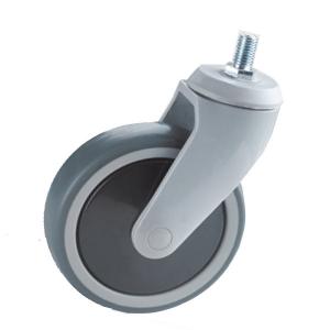 China 4 Inch TPR Swivel Caster Wheels Nylon Yoke For Medical Equipment factory