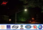 Hot Dip Galvanized Street Light Poles With Color Polyester Power Coating