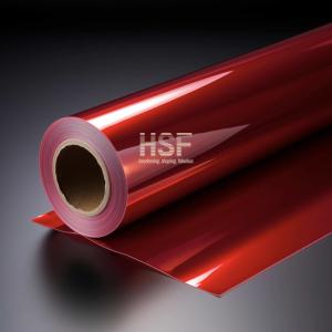 China 75um Red PET Fluorosilicone Release Liner Transparent Pet Film factory