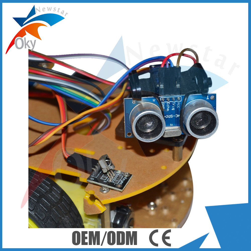 Remote Control Arduino Car Robot Bluetooth Infrared Controlled with Ultrasonic