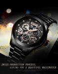 KINYUED waterproof manufacturer watches tourbillon movement mechanical watch for