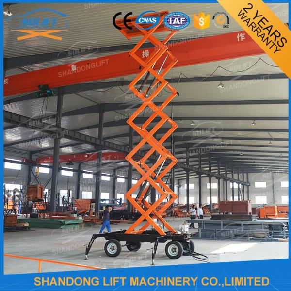 Mobile Platform Lift , 300kg 500kg 1000kg Load Capacity Hydraulic Scissor Lift