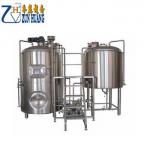 Wort Chiller Industrial Beer Brewing Equipment , 0.4μM Beer Manufacturing