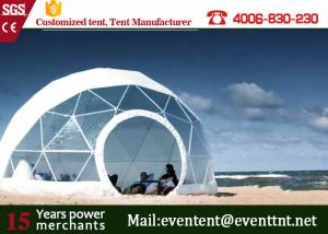 China 3-30m diameter large super dome tents, clear transparent dome tent for camping family factory