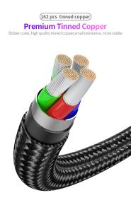 China 540 Degree Rotating QC4.0 Magnetic Charger Cable 5V2.4A factory