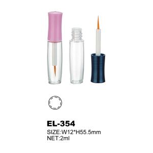 China Cylinder Shape Empty Eyeliner Bottle With Screw Cap 2ml Capacity factory