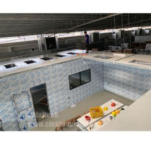 China Stainless steel 304 water washing Modular clean room factory