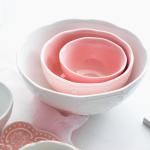 Colorful Porcelain Bowls Salad Dinnerware Set For Restaurant