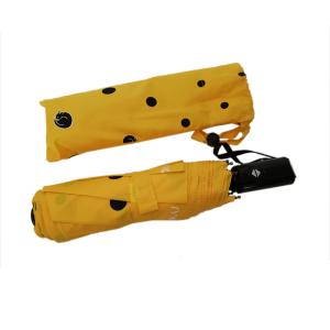 China Yellow Telescopic Auto Open Auto Close Umbrella With Full Printing Logo factory