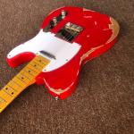 Electric guitar,handmade 6 stings telecast gitaar Tele electric Guitar relics by