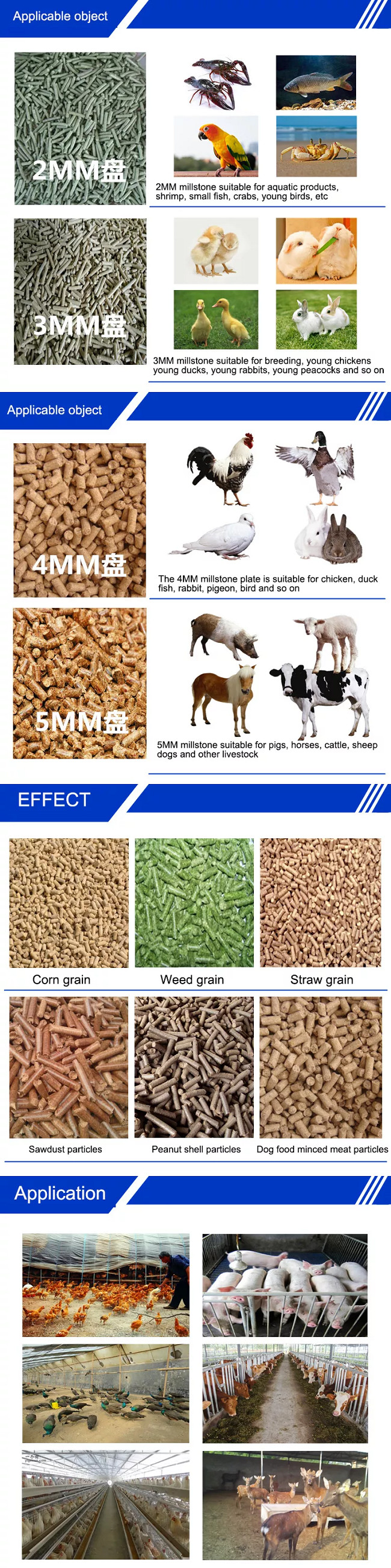 1 year warranty 200-500kg/h feed pellet mill/farm use pelletizer/ chicken feed pellet machine for poultry feed