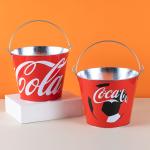 Bar 3L Metal Tin Cans Wine Bucket Bronze Drum Container Tin Custom Logo