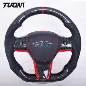 China Tesla Model 3 / Y Carbon Steering Wheel With 1 Year Warranty factory