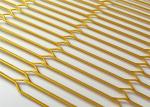 150mm Hole Gold Decoration Expanded Metal Wire Mesh