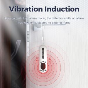 White Hidden Spy Camera Detector Device , Plastic Portable Security Camera