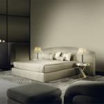 Antique Lit Double Bed 2.25m Modern Bedroom Furniture Sets 126"