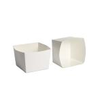 Disposable Food Coated Paper Takeaway Box With Ribbon For Hamburger Packaging