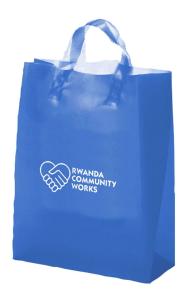 China Heat Seal PE CMYK Custom Plastic Shopping Bag Private Printed Logo factory