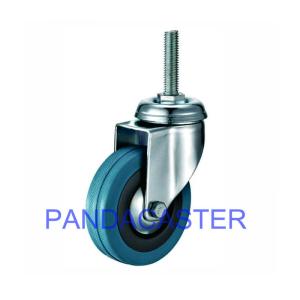 China Rubber Wheel Castors , Institutional Stem Swivel Castors With Brakes factory