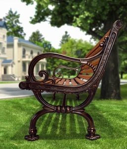 China Customized Aluminium Bench Outdoor Cast Aluminum Park Bench Waterproof on sale