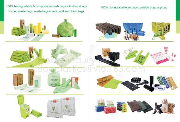 Custom PLA biodegradable plastic Shopping bags trash bags rubbish bag custom biodegradable poop bags biodegradable dog p