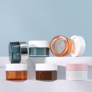 China Logo Printing Customized Acrylic Cosmetic Pump Bottles for in Skin Care Cream 50g and 100ml Luxury Skincare Packaging Set factory