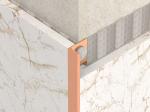 1.8m Brushed Stainless Steel Angle Trim Metal Bullnose Border Edge Trim