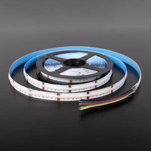 Ultra Bright 840 LEDs/m 24V DC COB LED Strip Light 12mm Wide PCB For Home And