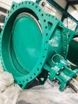 Double eccentric flanged butterfly valves