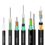 Customized Outdoor Fiber Optic Cable SM G652D Steel Wire Strength Member Armored