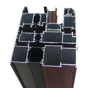China Anodized Silver Black Champagne Extruded Aluminium Sliding Door Profiles factory