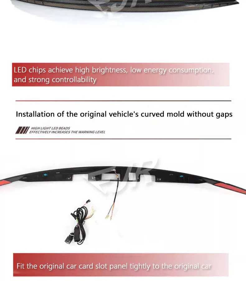 Through Taillight For Tesla Model S Upgrade Led Tail Light Assembly Rear Turn Brake Flowing Car Accessory Lamp Bar