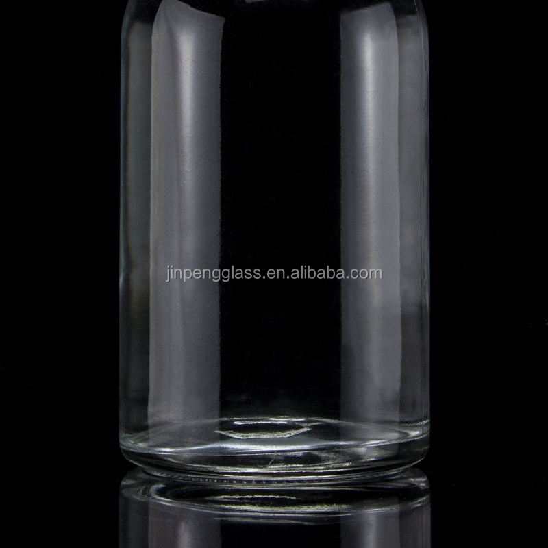 Base Material Glass Liquor Bottle 500ml 700ml 750ml with Cork Seal and Round Shape