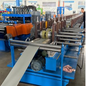 Width adjustable ridge cap rolling forming machine