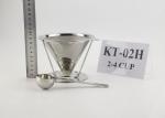 Cone Brew Coffee Maker Gift Set Paperless With Scoop , 125mm Top Dia