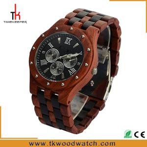 China Hot selling japan movement Fashion design whosale wood watch factory