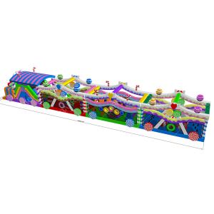 China Outdoor Sport Games Large Bounce House Castle Obstacle Course For Adults factory