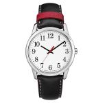 Multiapplication Quartz Battery Wristwatches , Brown Leather Wrist Watch