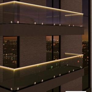 China Australia Standard Home Aluminium Glass Handrail Fencing China Windproof factory