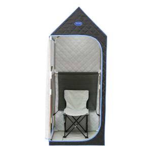 China Black Portable Full Body Sauna Tent 1 Person Spa Sauna Room factory