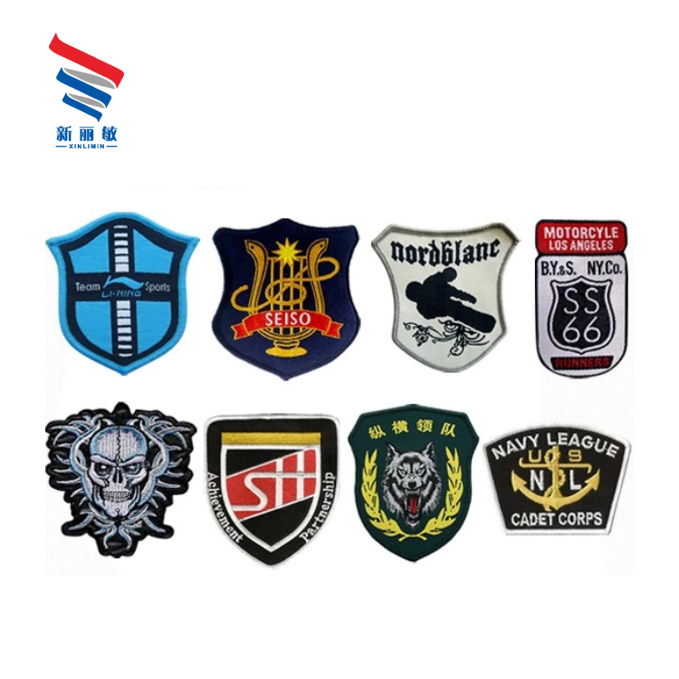 Custom Logo Woven Cotton/Twill Yarns Patches for School Club Promotion