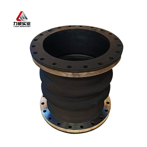Double-ball Rubber Flexible Connector With Flange Connection Utilizes EPDM