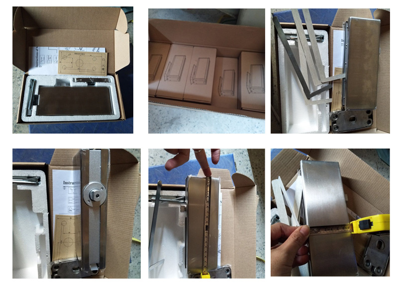 40-45mm Thick Wooden Door Closer Self Closing Concealed Floor Spring in SSS Finish