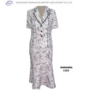 China lady two-piece suit pictures of long skirts factory