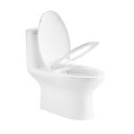 Ceramic One Piece Compact Elongated Toilet 0.8/1.2 Gpf Double Flush