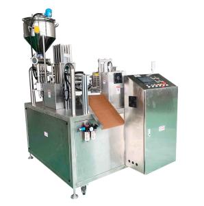 China 100-500ml Plastic Cup Filling Sealing Machine For Cup Packaging factory