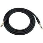 6 Foot Stereo Guitar Cable Slim-Grip Series - 1/4 Inch TS To 1/4 Inch TS Black
