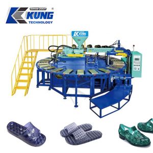 Single / Double / Three Color PVC Crystal Shoe Injection Molding Machine