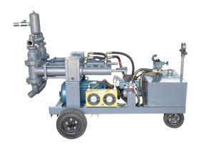 China Vertical Stucco Pump Sprayer Mortar Grout Pump Two Cylinder factory