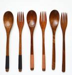 woodiness spoon and fork in environmental protection
